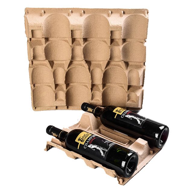 Presse à sec Emballage de pâte à papier de protection du vin Vente en gros